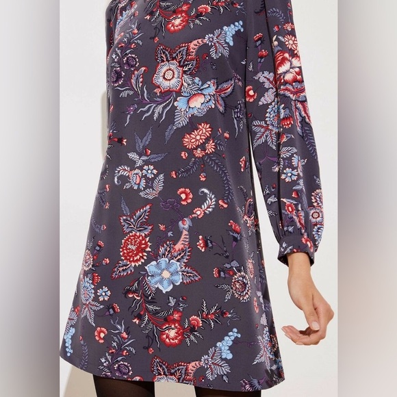 NWT Ann Taylor LOFT Nouveau Garden Cuffed Shirtdress ❤️ - Picture 3 of 5